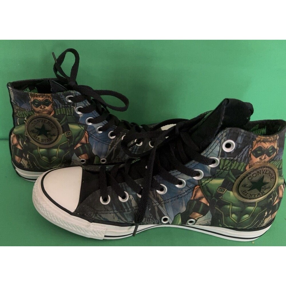 Converse Chuck Taylor All Star High x DC Comics Green Arrow Men's Size 7 Wm 9 US